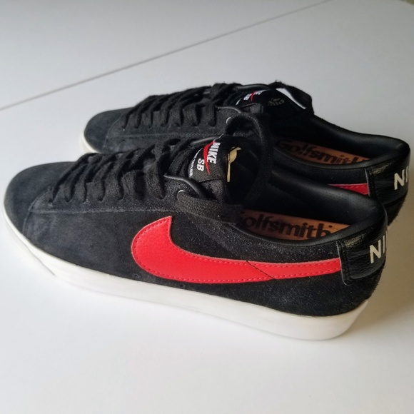 Nike Other - NIKE-SB Zoom Blazer Low GT Grant Taylor Black Red White 704939-005 Mens 8.5